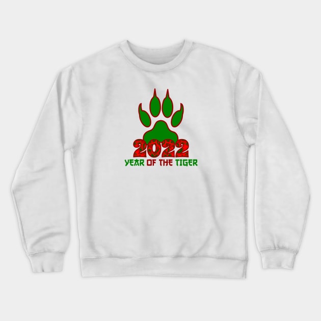 Chinese Zodiac Tiger 2022 - Perfect Year of the Tiger Design Crewneck Sweatshirt by Printofi.com